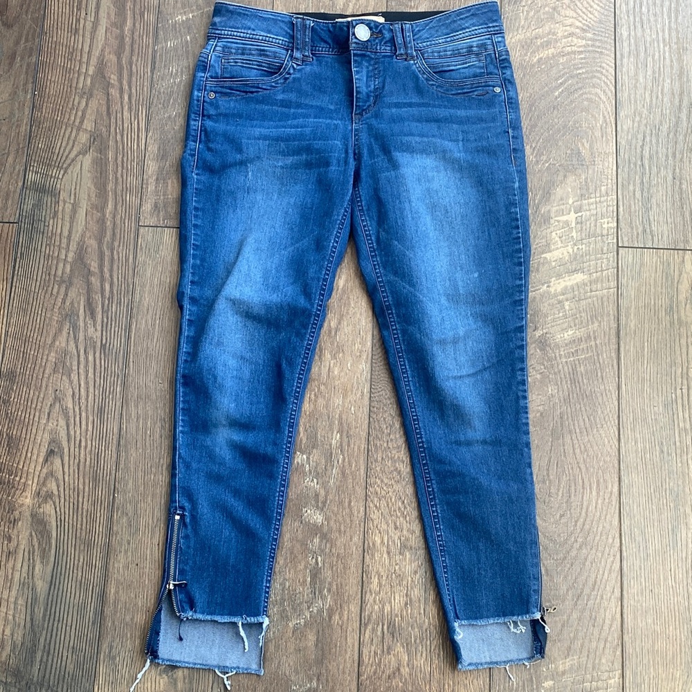 Democracy Distressed Cropped Jeans